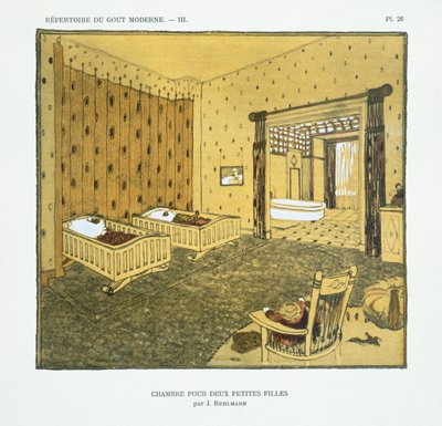 Chambre pour deux petites filles, de 